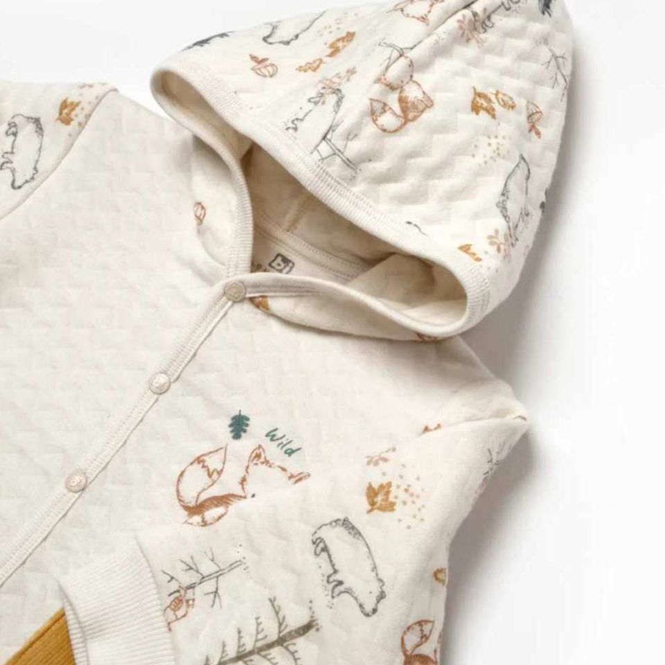 Bibaby Wild Forest Bebek Hırka 61512 Hardal Bej
