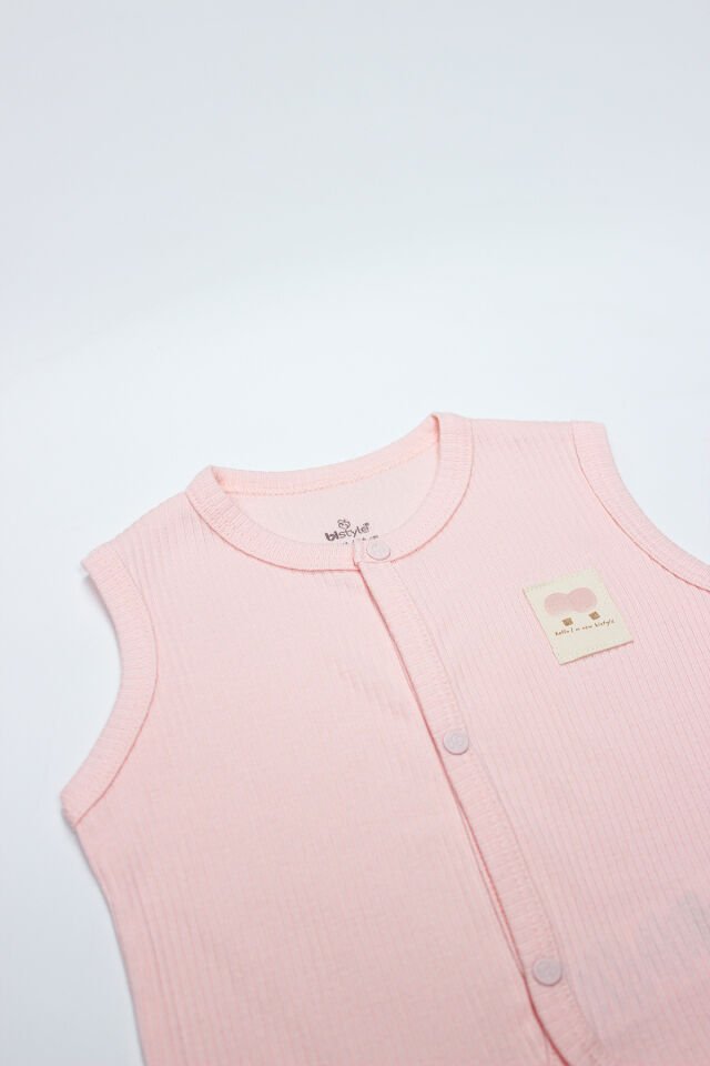 Bistyle Modal Flying Balloons Bebek Yelek BS18110 Pembe