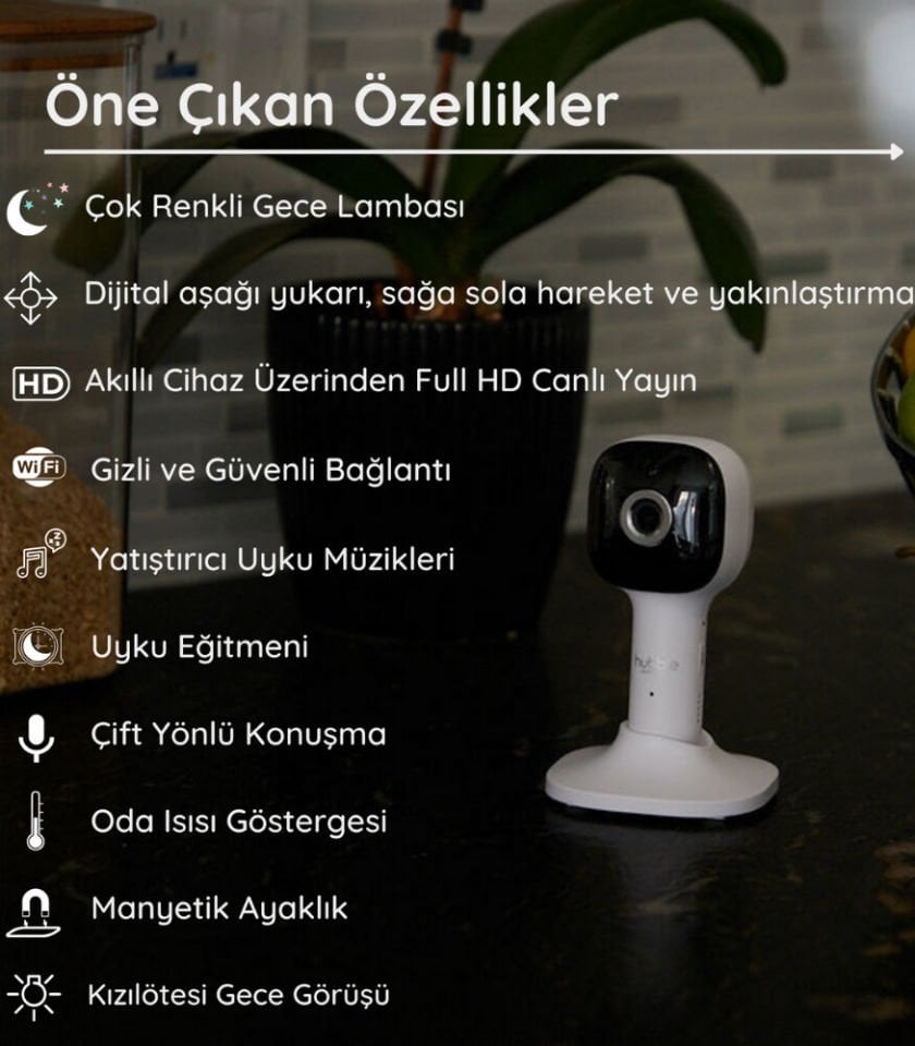 Motorola Hubble HBL12 Nursery Pal Cloud Dijital Bebek Kamerası