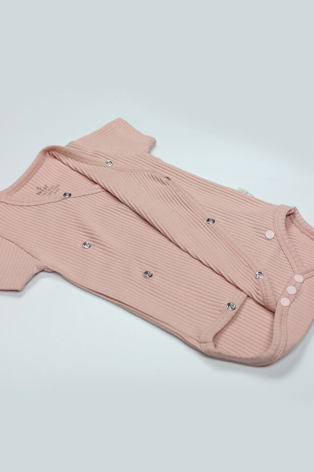 Bistyle Bloom Rose 2'li Yarım Kol Badi 17119 Ekru Gül Kurusu