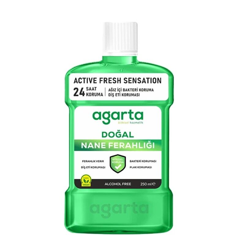 Agarta Doğal Ağız Bakım Suyu 250 ml Nane Özlü
