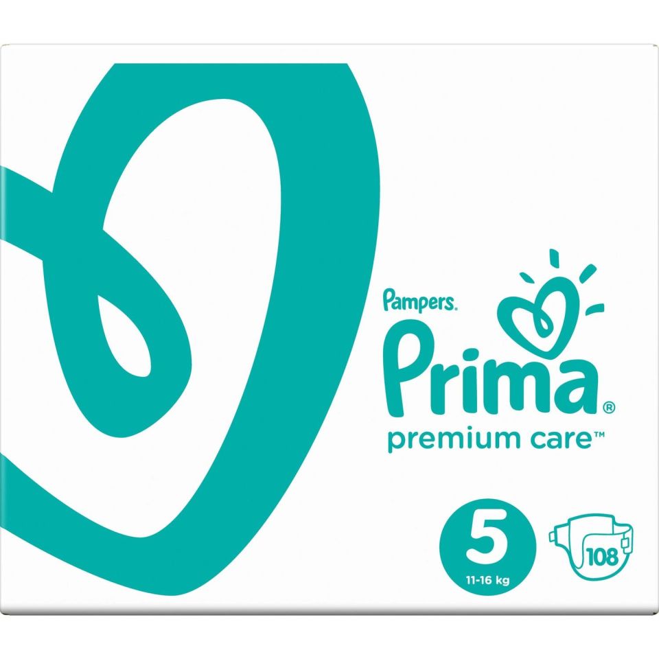 Prima Premium Care 5 Beden Aylık Fırsat Paketi 108 Adet Bebek Bezi