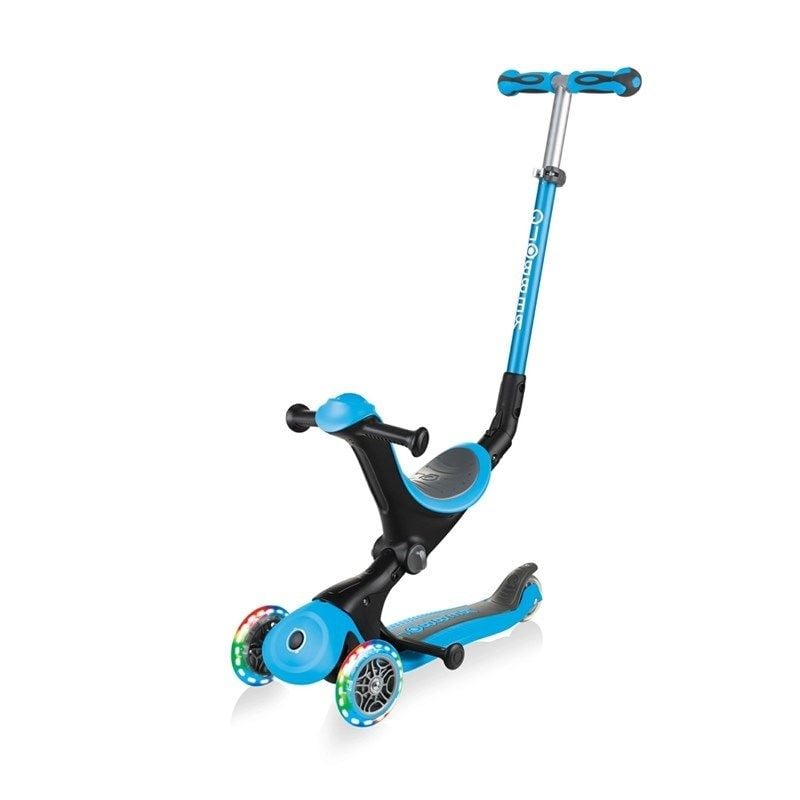 Globber Go Up Deluxe Scooter (Işıklı) - Mavi