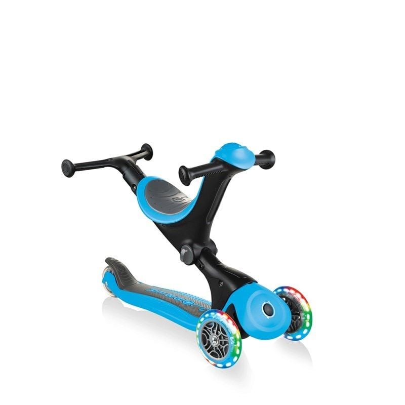 Globber Go Up Deluxe Scooter (Işıklı) - Mavi