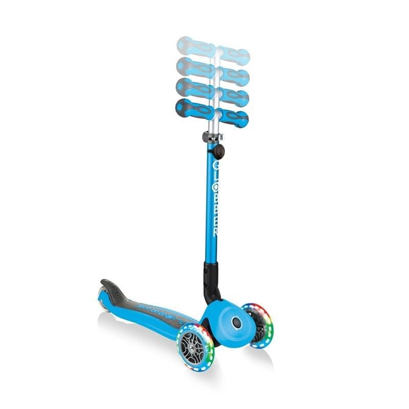 Globber Go Up Deluxe Scooter (Işıklı) - Mavi